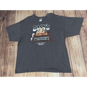 Dick's Last Resort T Shirt  Gatlinburg Tennessee Double Sided Men's Size 2XL XXL